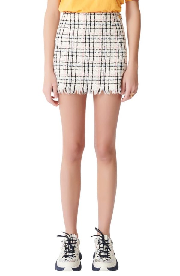 Jianey Tweed Miniskirt