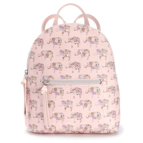 Floral Elephant Mini Backpack