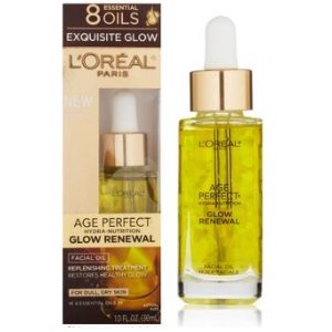 L'Oreal Paris Age Perfect Glow Renewal Facial Oil, 1.0 Fluid Ounce @ Amazon