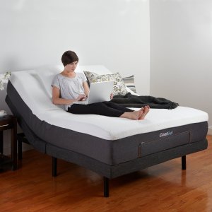 Classic Brands Queen Adjustable Comfort Bed Base with Wireless Remote, USB Port and Massage