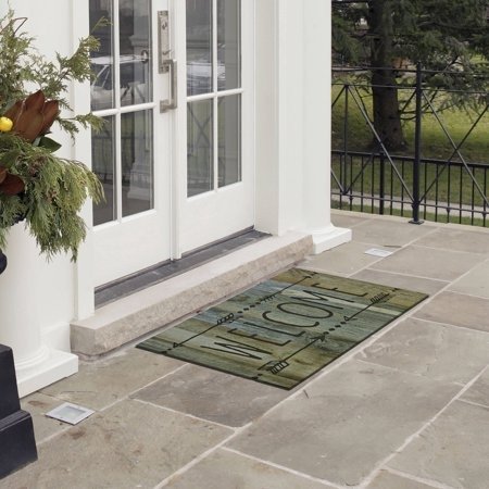 Better Homes & Garden Welcome Arrow Doormat, 18'' x 30'', Recycled Rubber