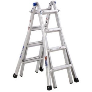 Werner 17-ft Aluminum 300-lb Telescoping Type IA Multi-Position Ladder