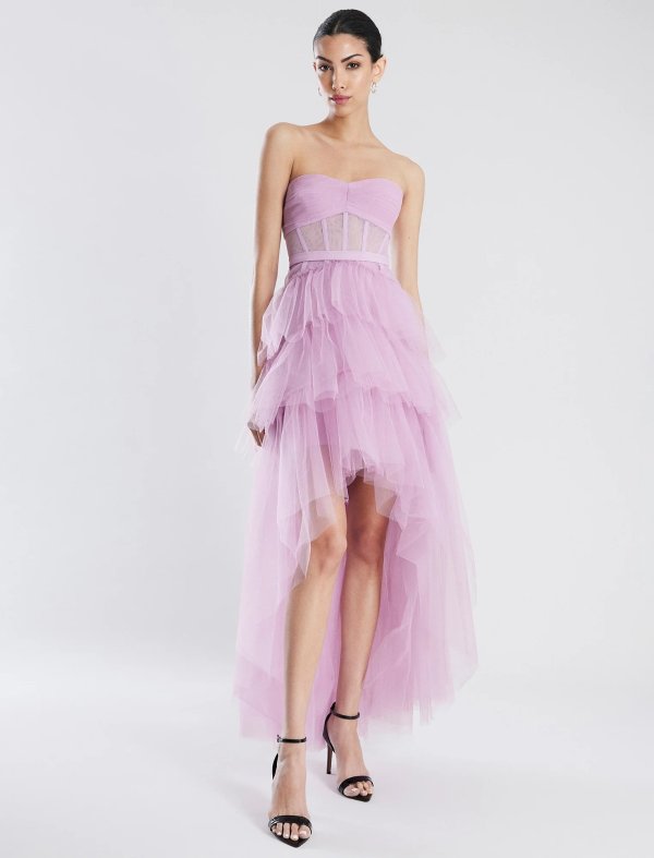 Purple Luna High-Low Gown | Dresses | BCBGMAXAZRIA