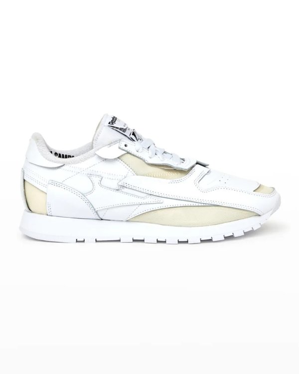 x Reebok Deconstructed Leather Track Sneakers