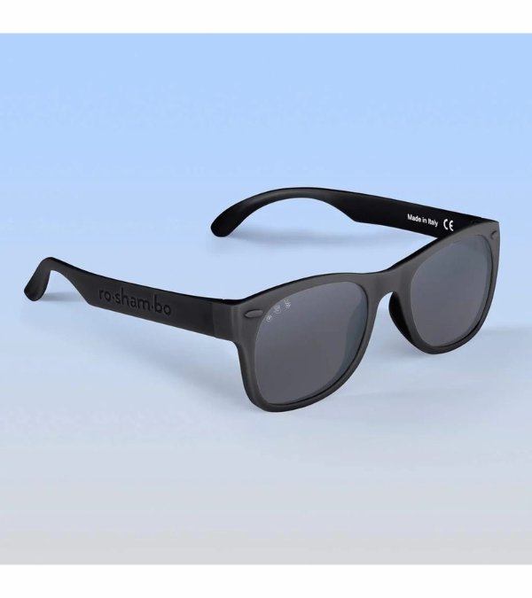 Roshambo Eyewear Polarized Toddler Sunglasses - Bueller - Black / Grey (2-4 years)