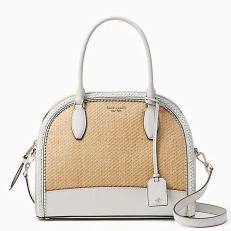 reiley straw large dome satchel