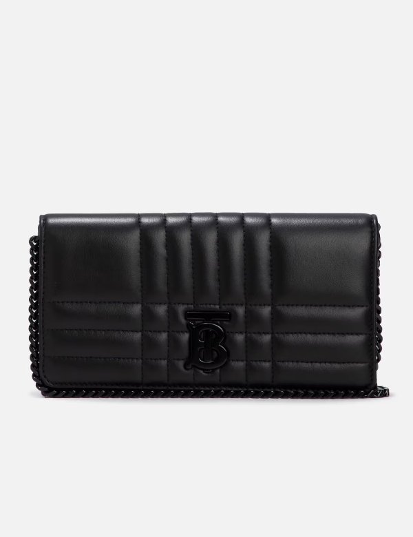 Quilted Leather Lola Wallet with Detachable Strap