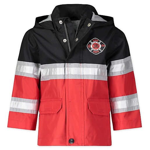 ® Fireman Hooded Rain Jacket in Red | buybuy BABY