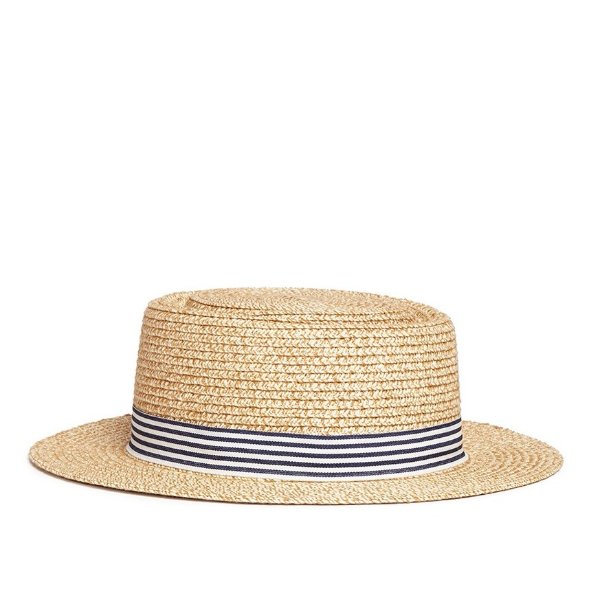 Seed Heritage | x The Webster stripe ribbon kids boater hat | Kids | Lane Crawford - Shop Designer Brands Online