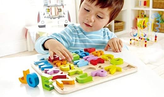字母拼图木质玩具