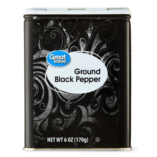 Great Value Grinder Refill Black Pepper, 5.8 oz