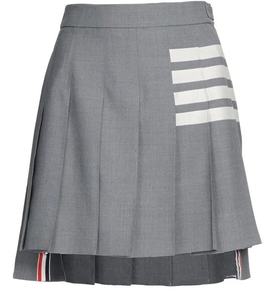 4-Bar pleated mini skirt