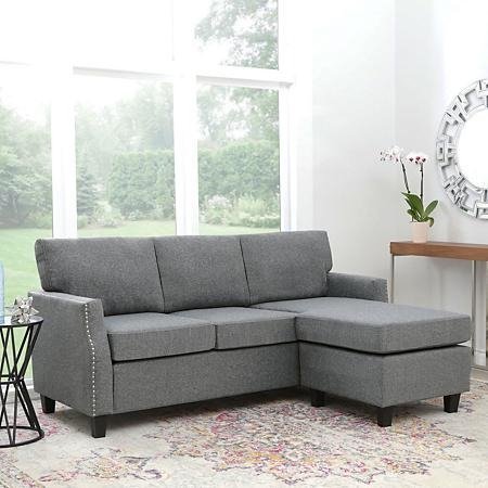 Carter Reversible Fabric Sectional, Assorted Colors - Sam's Club