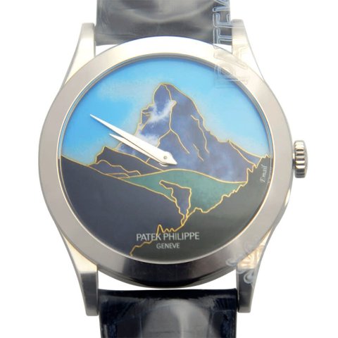 Patek PhilippeCalatrava Rare Handcrafts Automatic Blue Dial Men s Watch 5089G-030