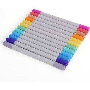 Zink Colorful Fine & Chisel Double Twin Tip Markers 12 Pack