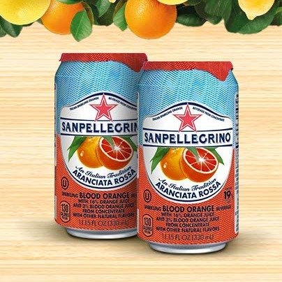 Sanpellegrino Blood Orange Sparkling Fruit Beverage, 11.15 fl oz. Cans (24 Count)