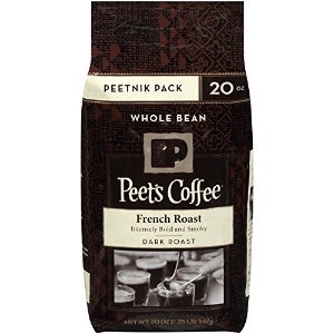 Peet's Peetnik Pack French Roast Whole Bean Coffee 20oz