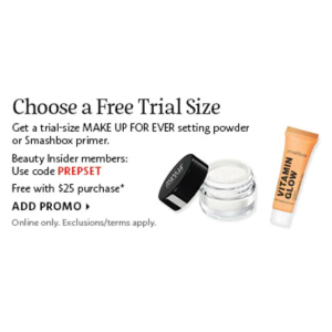 Sephora 满25赠品
