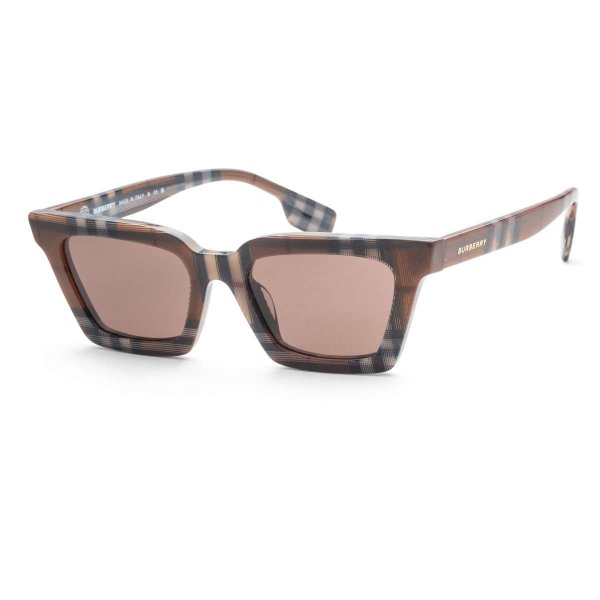 Burberry Women's Brown Square Sunglasses SKU: BE4392U-396673-52 UPC: 8056597826662
