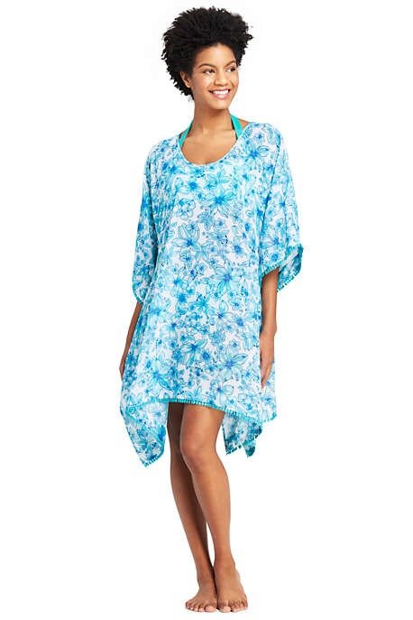 Women's Poly Crepe Dolman Caftan Cover-up