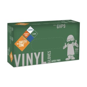 The Safety Zone Disposable Vinyl Gloves   (Box of 100)