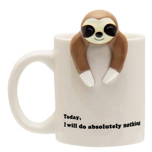 Decodyne Funny Sloth Coffee Mug 12 oz