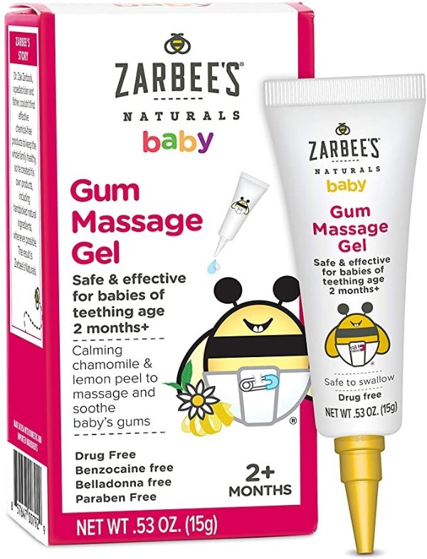 Baby Gum Massage Gel, 0.53 Ounce, Safe & Effective for Babies of Teething Age