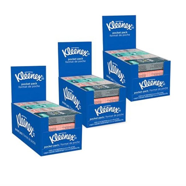 Kleenex Facial Tissues On-The-Go Pack