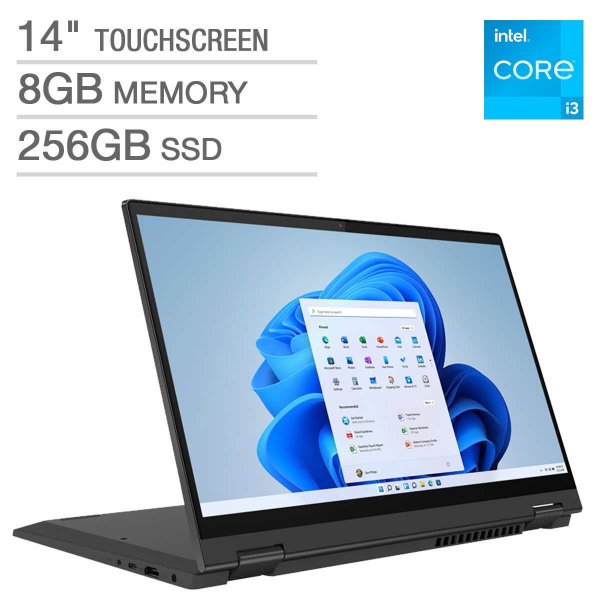 Flex 5i 14" 2-in-1 Touchscreen Laptop - 11th Gen Intel Core i3-1115G4 - 1080p - Windows 11 S Mode