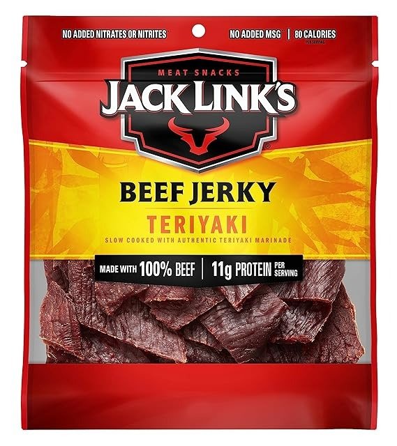 Jack Link's Beef Jerky, Teriyaki Flavor, 2.6 Oz