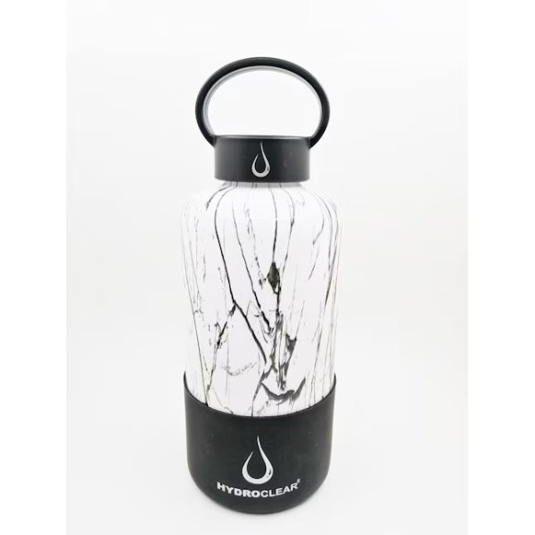 Hydroclear Glass silicon sleeve bottle 33-fl oz Ceramic Water Bottle