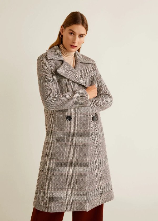 Check padded coat - Women | OUTLET USA