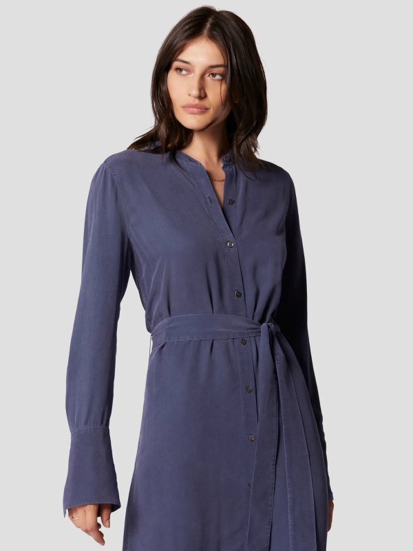 Women's Connell Silk Maxi Dress Indigo Blue
