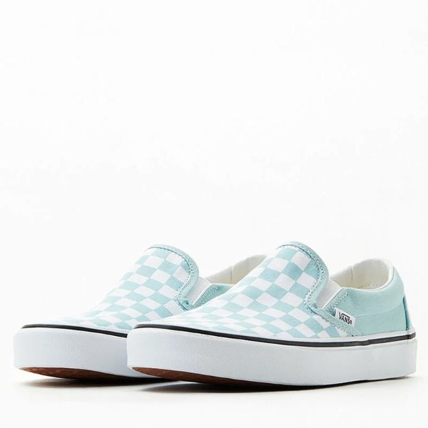Blue Checkerboard Slip On Shoes | PacSun