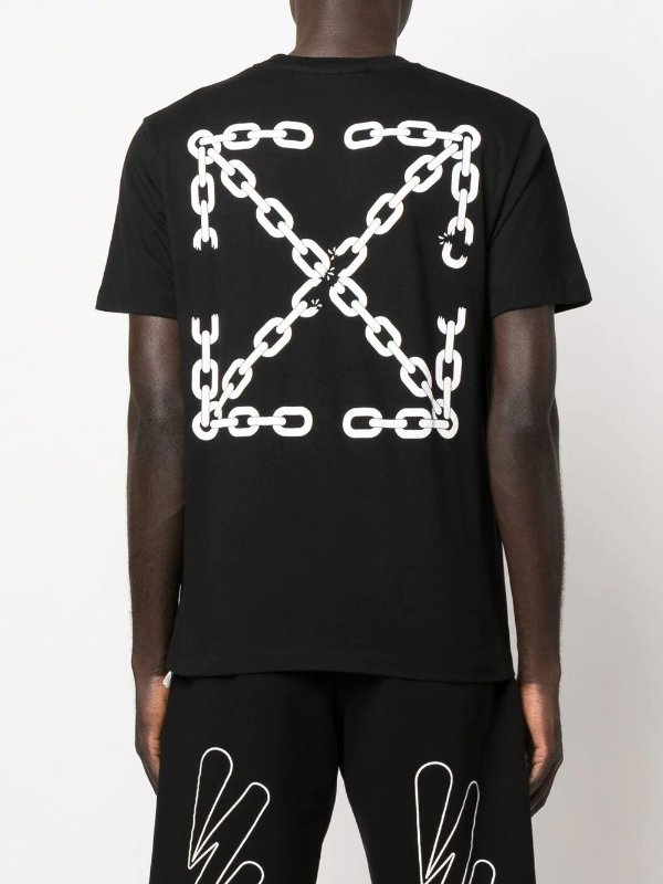 Chain Arrows-print T-shirt