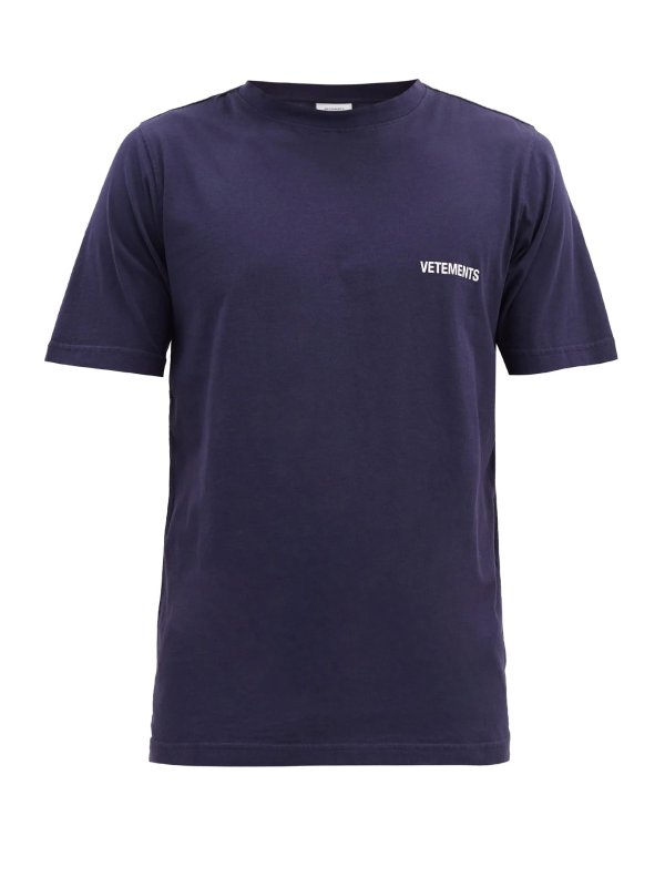 Logo-print cotton-jersey T-shirt | Vetements | MATCHESFASHION US