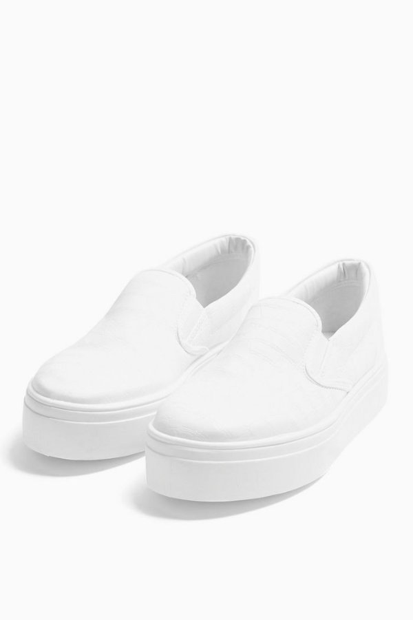 CONGO White Slip On Sneakers