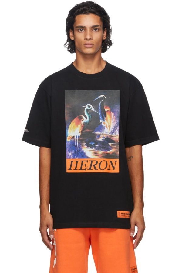 Black Heron Times T-Shirt