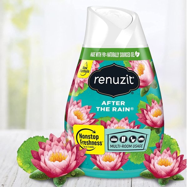 Renuzit 可调节固体空气清新剂 清新雨后香味 12个装