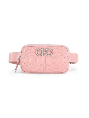 - Gancino Leather Quilted Gift Mini Belt Bag