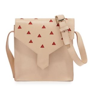 Lauren Merkin三角形图案卡其色小挎包
