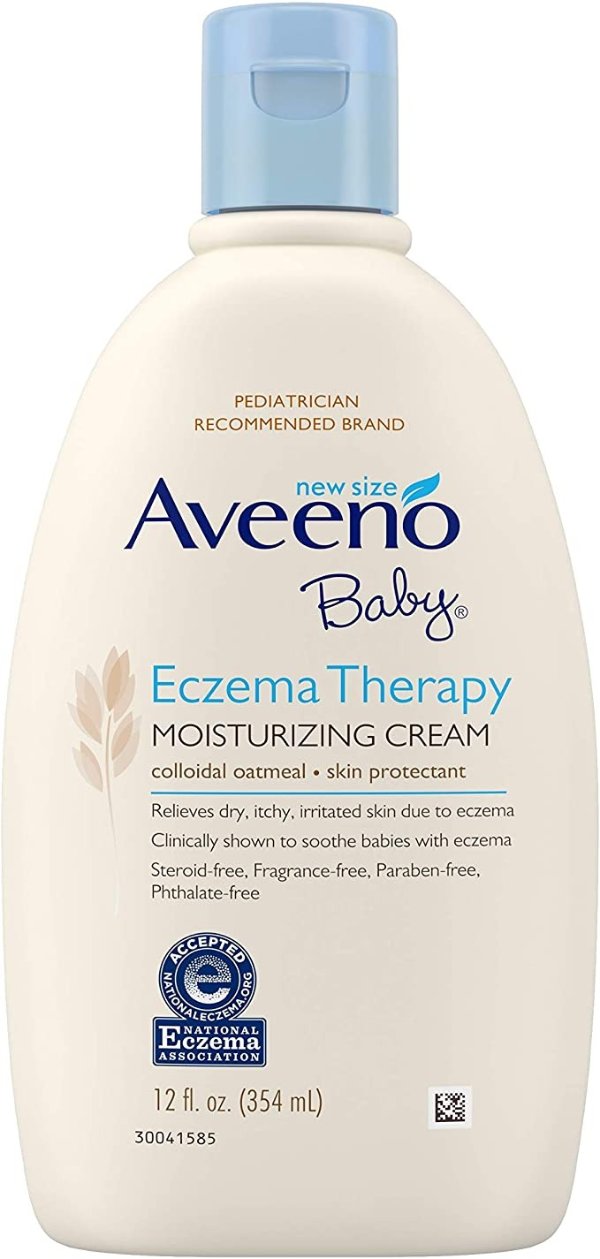 Eczema Therapy Moisturizing Cream with Natural Colloidal Oatmeal for Eczema Relief, 12 fl. oz
