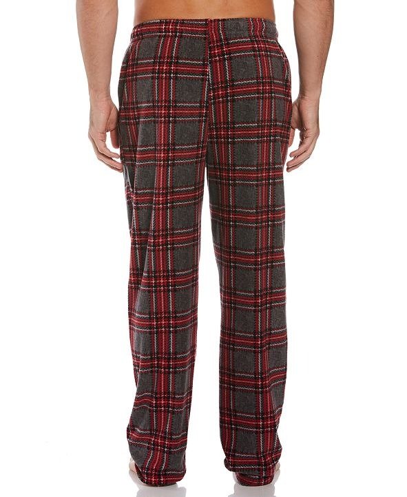 Perry Ellis Men's Relaxed-Fit Plaid Fleece Pajama Pants