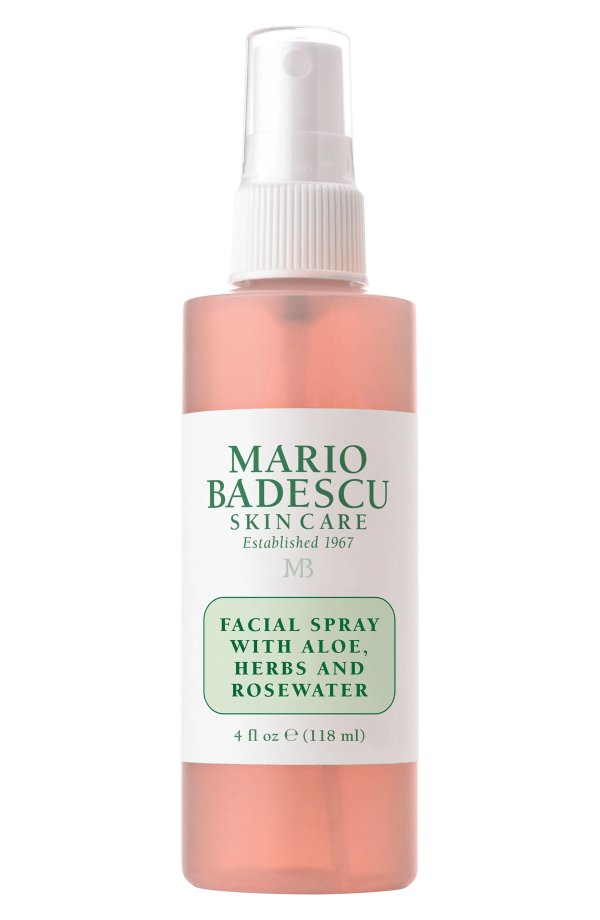 Facial Spray with Aloe, Herbs & Rosewater 8oz