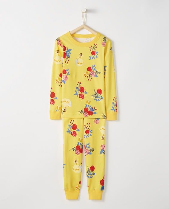 Disney Ariel Long John Pajamas In Organic Cotton