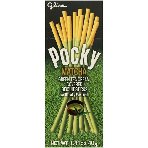 Pocky Matcha Green Tea Covered Biscuit Sticks, 1.41 oz