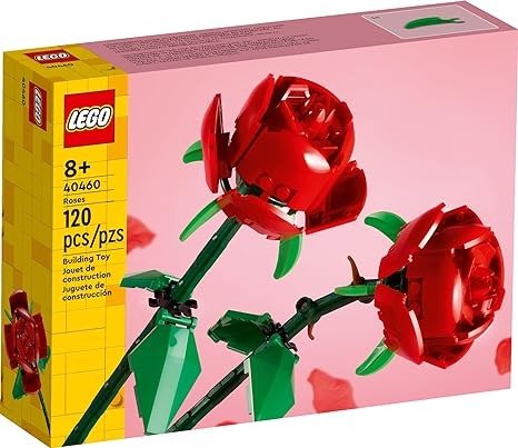 Roses Building Kit, Unique Gift for Valentine's Day, Botanical Collection, Gift to Build Together, 40460