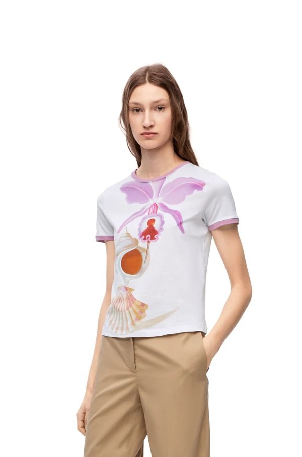 Maruja Mallo slim fit T-shirt in cotton 1 Colours
