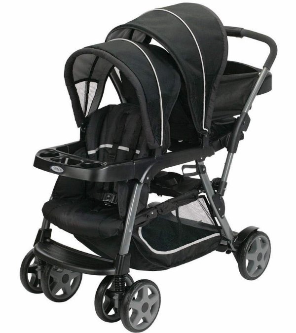 Ready2Grow Click Connect Duo Stroller - Onyx