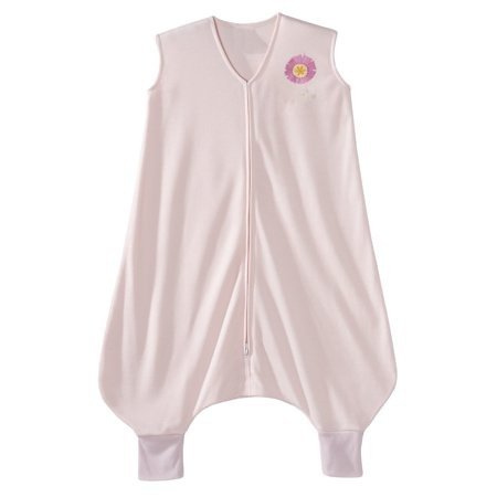 Early Walker SleepSack Wearable Blanket, 100% Poly Knit, Pink Flower, Medium
